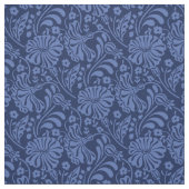 Blaues Böhmerdesign Stoff (Muster)