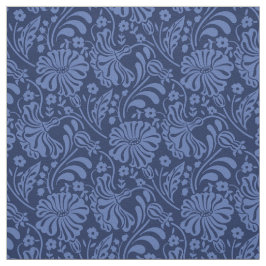 Blaues Böhmerdesign Stoff