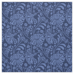 Blaues Böhmerdesign Stoff