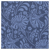 Blaues Böhmerdesign Stoff (Nahaufnahme)