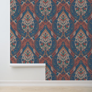 Blaues Boho-Chic-Inspiration Tapete