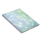 Blaues Bokeh Notizbuch Notizblock (Rechte Seite)