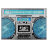 Blaues boombox schneidebrett (Vorderseite)