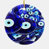 Blaues Böse Augapfel Keramik Ornament (Hinten)