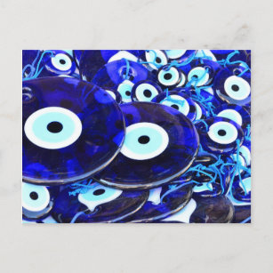 Blaues Böse Augapfel Postkarte
