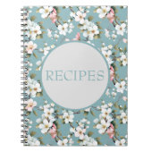 Blaues Botanisches Frühlingshemd Notizblock (Vorderseite)