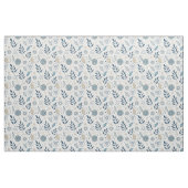 Blaues botanisches geometrisches Doodle Stoff (Fat Quarter (45,7 x 55,9 cm))