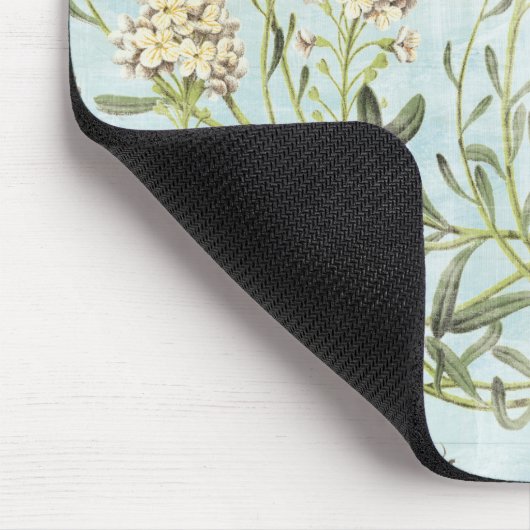 Blaues botanisches mousepad (Ecke)