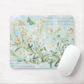 Blaues botanisches mousepad (Mit Mouse)