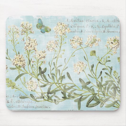 Blaues botanisches mousepad (Vorne)