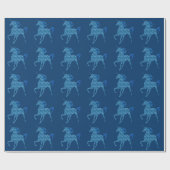 Blaues Brandschutzpapier Geschenkpapier (Flach)