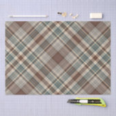 Blaues Braun Tartan-Karo Seidenpapier (Handwerk)