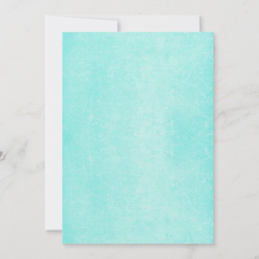 blaues Brautparty Einladung (Rückseite)