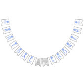 Blaues Brautparty-Foto-Flags Wimpelkette (Alle)