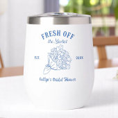 Blaues Brautparty vom Markt