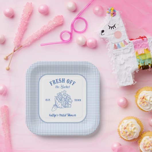 Blaues Brautparty vom Markt Pappteller (Party)