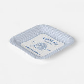 Blaues Brautparty vom Markt Pappteller (Gewinkelt)