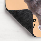 Blaues britisches Shorthair Katze mousepad: Mousepad (Ecke)