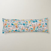 Blaues Brustmuster Seitenschläferkissen (Rückseite)