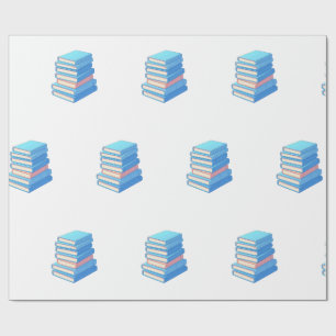Blaues Buch Geschenkpapier