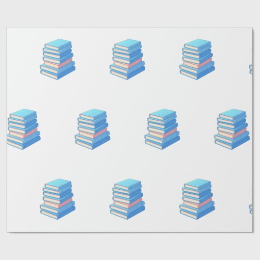 Blaues Buch Geschenkpapier (Flach)