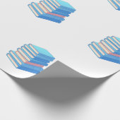 Blaues Buch Geschenkpapier (Ecke)