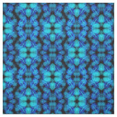 Blaues Buddha-Kaleidoskop Stoff (Muster)