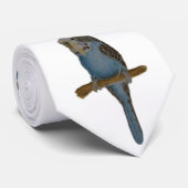 Blaues Budgie Krawatte (Gerollt)