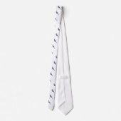 Blaues Budgie Krawatte (Rückseite)