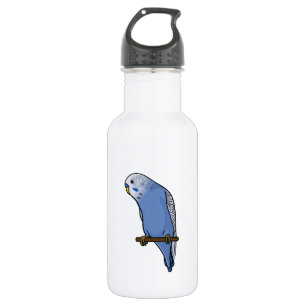 Blaues Budgie Trinkflasche