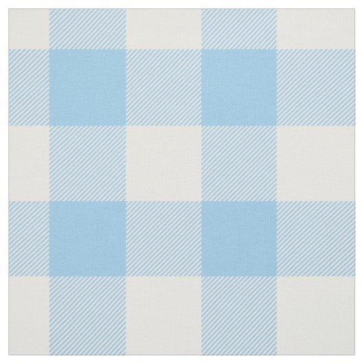 Blaues Büffel-Karo-Muster Stoff (Muster)