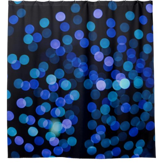 Blaues Bukh-Licht Duschvorhang (Vorderseite)