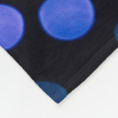 Blaues Bukh-Licht Fleecedecke (Ecke)
