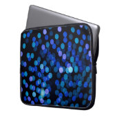 Blaues Bukh-Licht Laptopschutzhülle (Vorderseite Links)