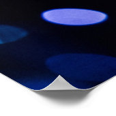 Blaues Bukh-Licht Poster (Ecke)