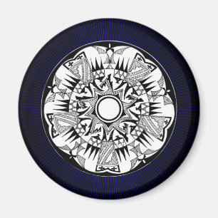 'Blaues Burst Magnet