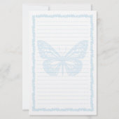 blaues Butterfly-Papier (Rückseite)