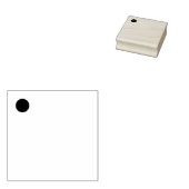 Blaues Button Gummistempel (Stempel)