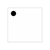 Blaues Button Gummistempel (Prägung)