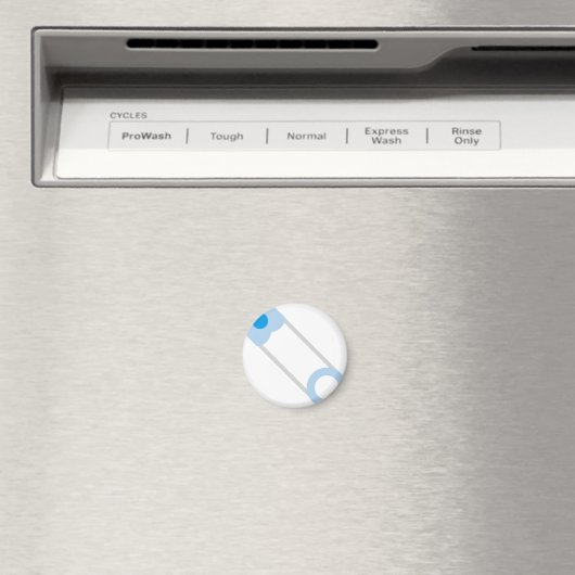 Blaues Button Magnet (In Situ (Geschirrspüler))