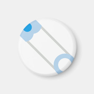 Blaues Button Magnet