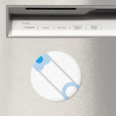 Blaues Button Magnet (In Situ (Geschirrspüler))