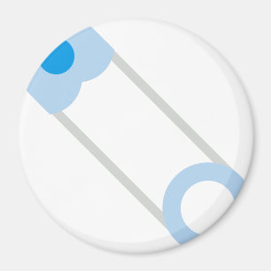 Blaues Button Magnet