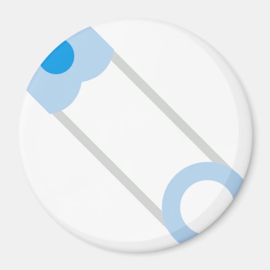 Blaues Button Magnet (Vorne)