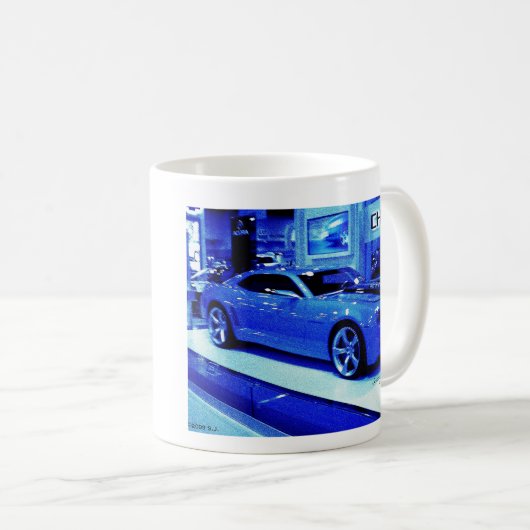 "Blaues Camaro" © 2009 S.J. Kaffeetasse (VorderseiteRechts)