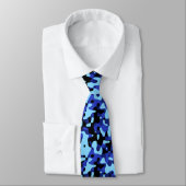 BLAUES CAMOFLAUGE MUSTER KRAWATTE (Gebunden)
