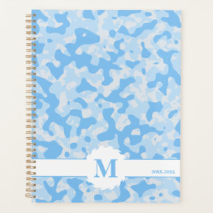 Blaues Camouflage Muster Abstrakte Art Dekoration Planer