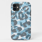 Blaues Camouflage-Muster Case-Mate iPhone Hülle (Rückseite)