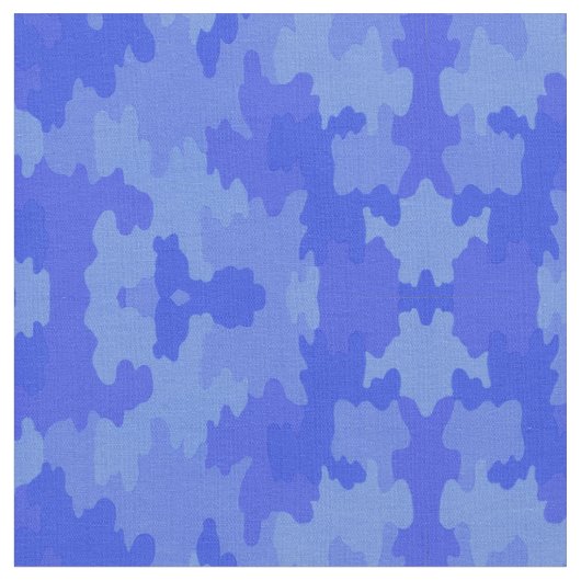 Blaues Camouflage-Muster Stoff (Nahaufnahme)