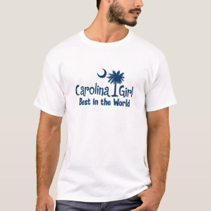 Blaues Carolina-Mädchen am besten in der Welt T-Shirt